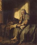 REMBRANDT Harmenszoon van Rijn The Apostle Paul in Prison France oil painting artist